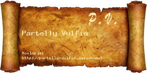 Partelly Vulfia névjegykártya